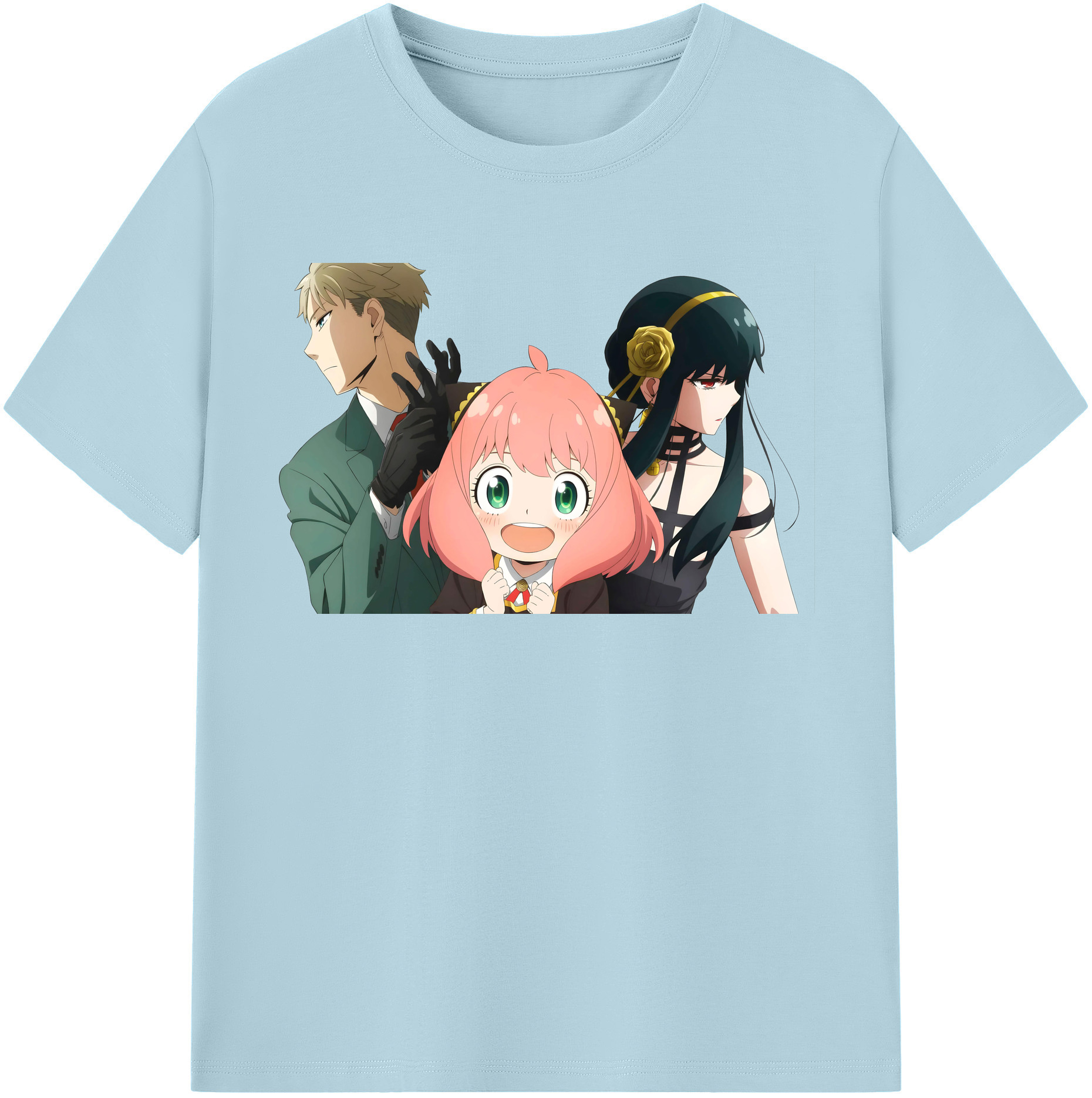 （画像用） SPY×FAMILY间谍家家酒 綿100％半袖Tシャツ（フロントプリント）